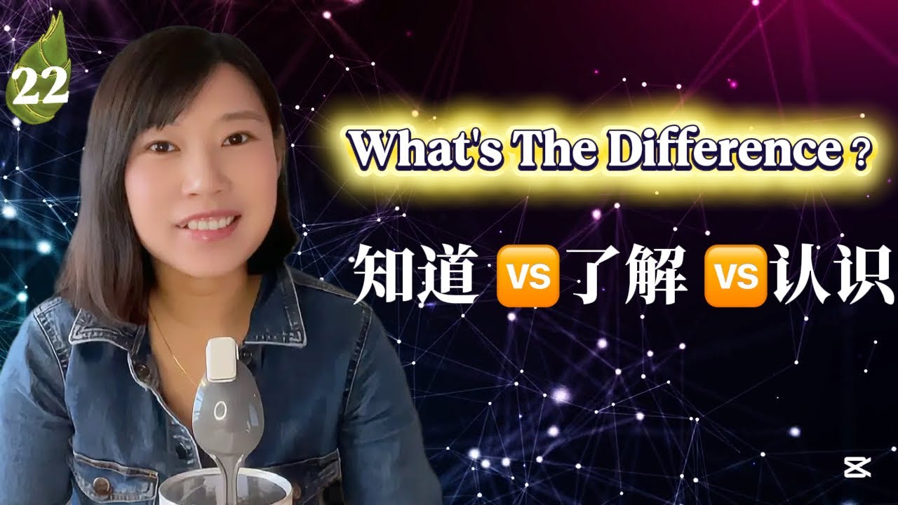 知道 ZhīDào 🆚了解 Líao Jǐe 🆚认识 RènShi Differences Explained in Comprehensible Chinese 