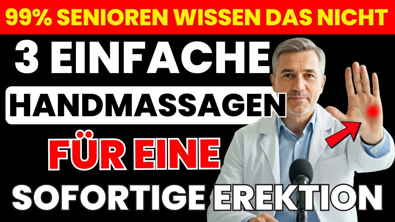 Urologe erklärt: 3 Handmassagen für bessere Morgenerektionen ab 60! |Senioren Gesundheit