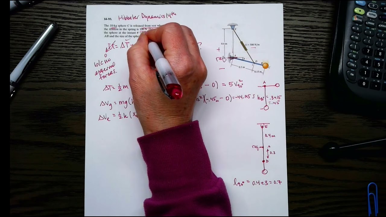 Work and Potential Energy Dynamics Example