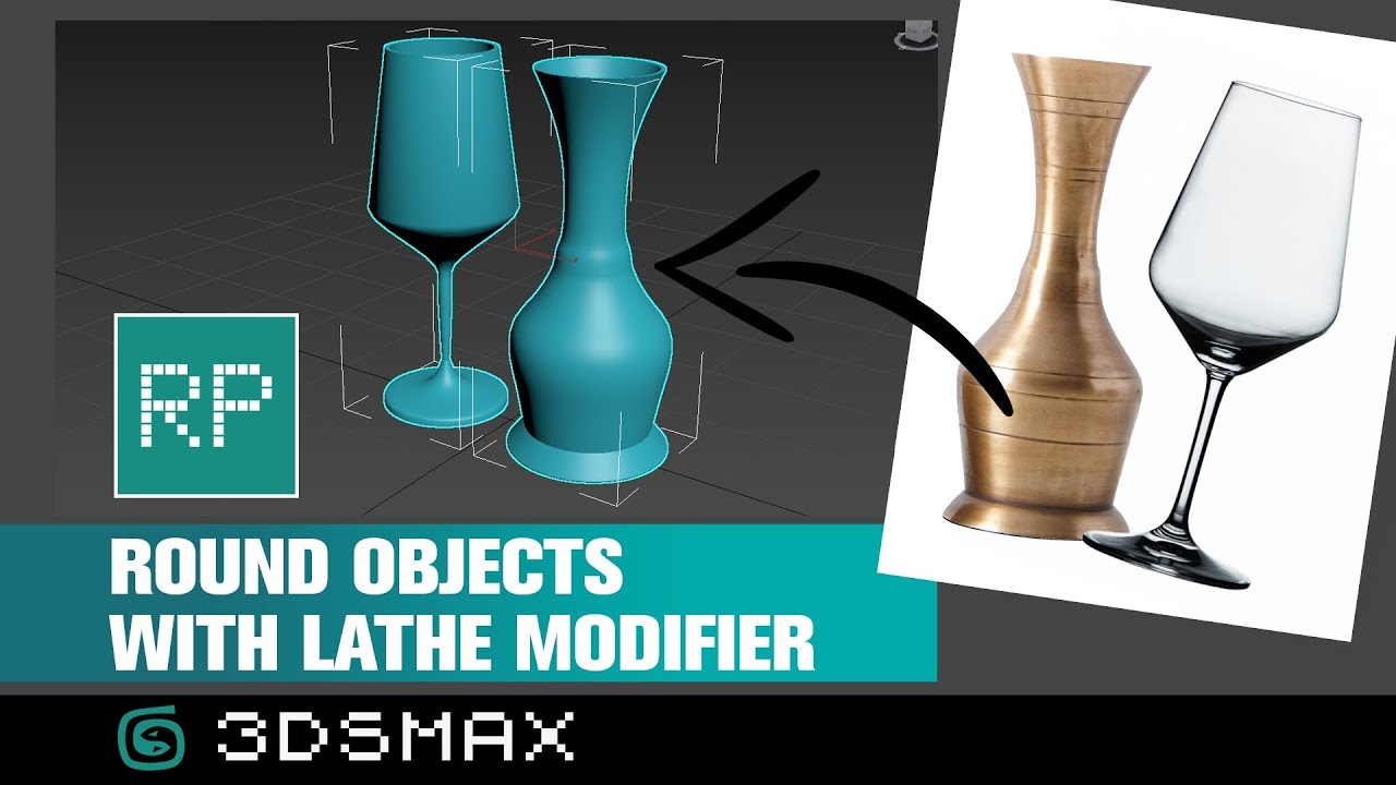 3DSMax: Round Objects using Lathe Modifier