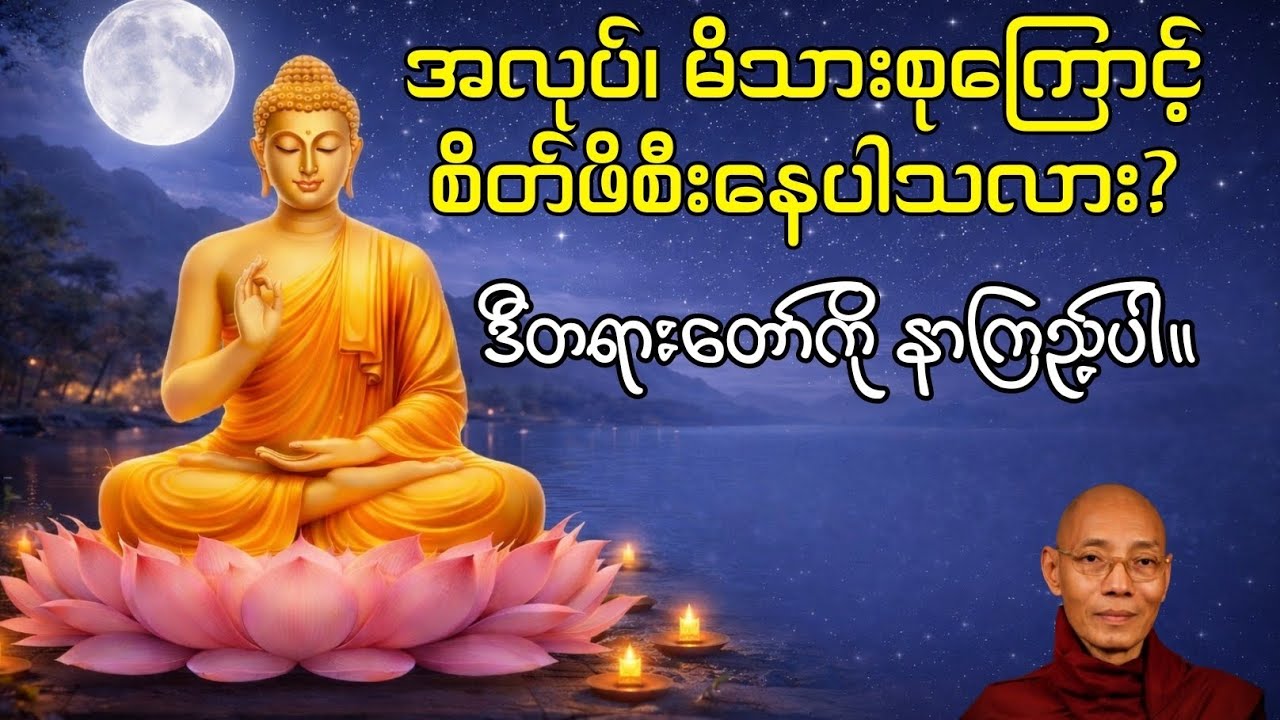 အလုပ်အကိုင်၊ မိသားစုကြောင့် စိတ်ဖိစီးနေလား? ဒီတရားတော်ကို နာကြည့်ပါ | ပါမောက္ခချုပ်ဆရာတော်ဘုရားကြီး
