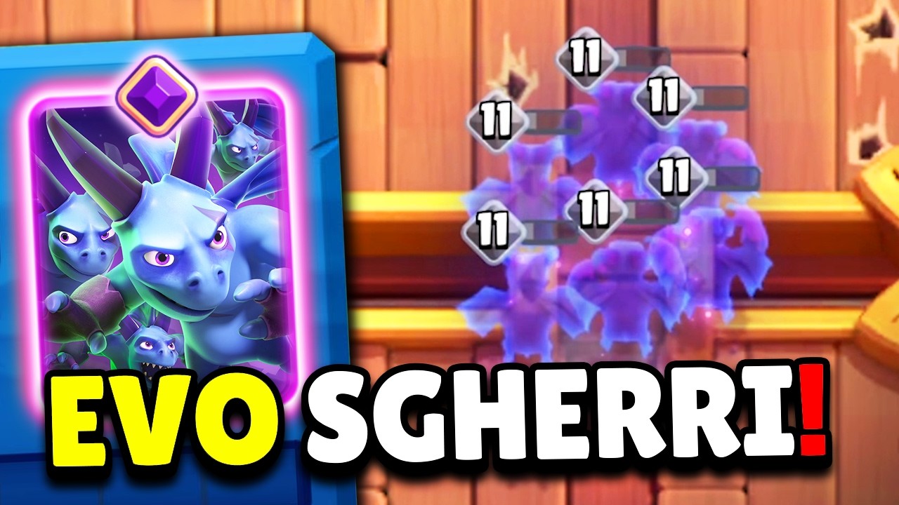I'm trying out the EVO MINION HORDE on CLASH ROYALE!