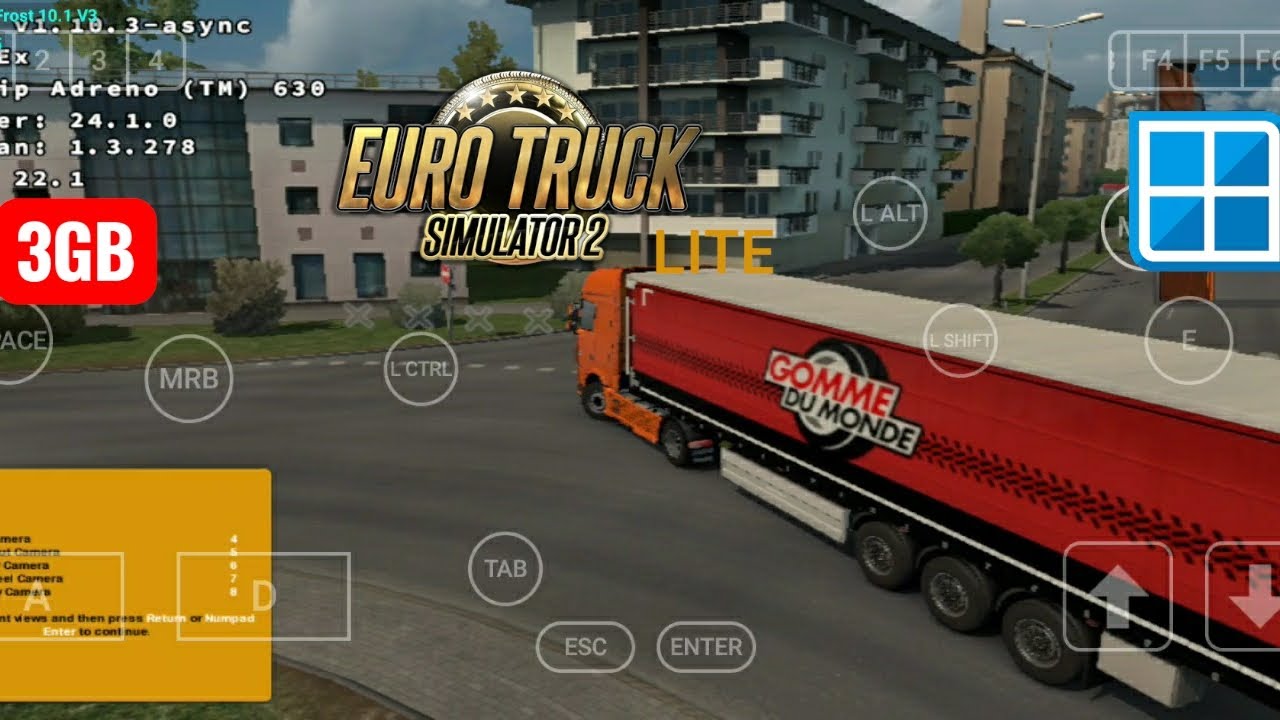 Euro Truck Simulator 2 Lite on Samsung S9 Plus | Android Winlator Frost 10.1 V3 | Snapdragon 845