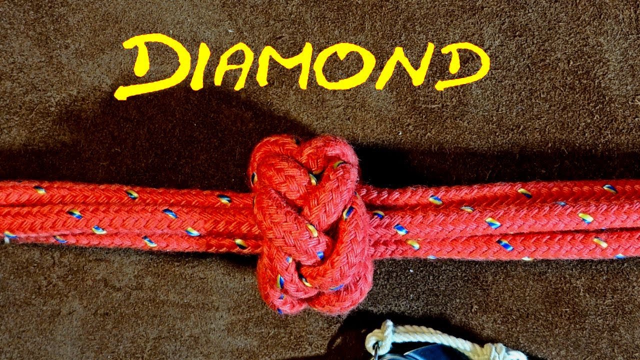 Diamond Knot Multi Strand Diamond Knot Diamond Sennit How to Tie  - (The Tractor Tyer Knot)