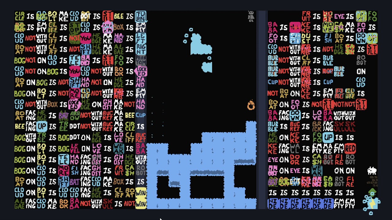 Baba Is You Improved Tetris