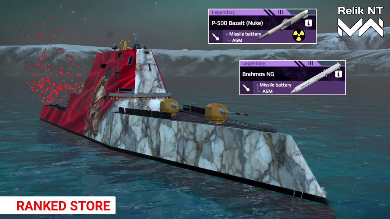 USS Zumwalt With P-500 Bazalt Nuke And Brahmos NG - Modern Warships Gameplay 