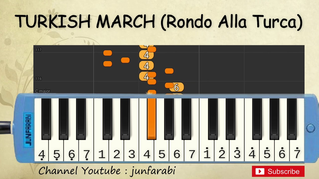 not pianika turkish march / rondo alla turca , HARD , mozart
