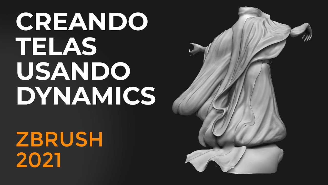 Crear telas usando Dynamics - Zbrush 2021 en 5 min #81