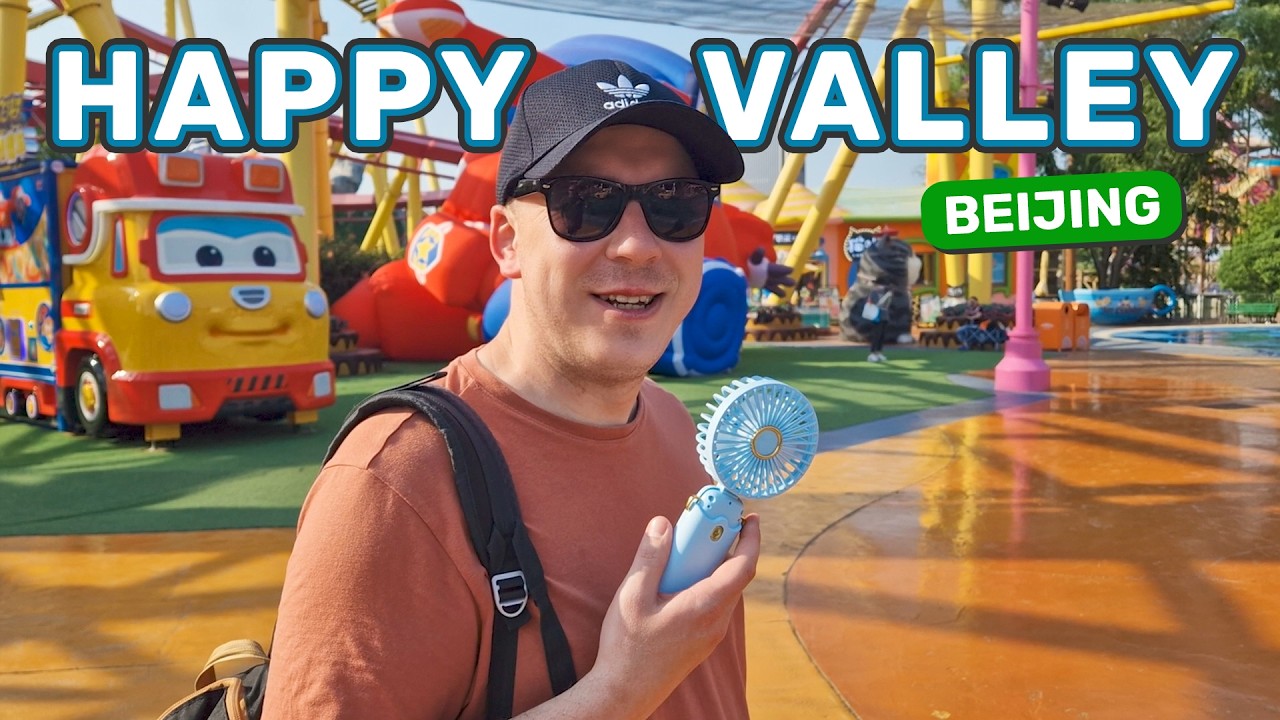 Happy Valley Beijing Vlog - Why It's The Strangest Theme Park We've Ever Been To! 🇨🇳