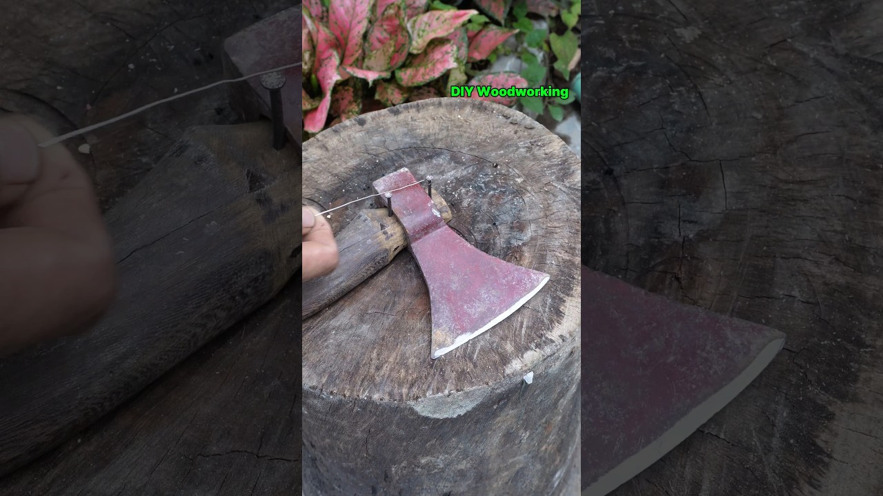 How to fix a loose axe handle 