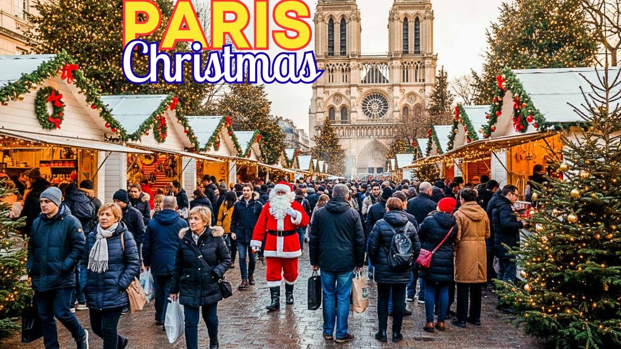 2 December 2025 – Paris Christmas Walk 🎅 | Winter Evening Walking Tour | 4K HDR