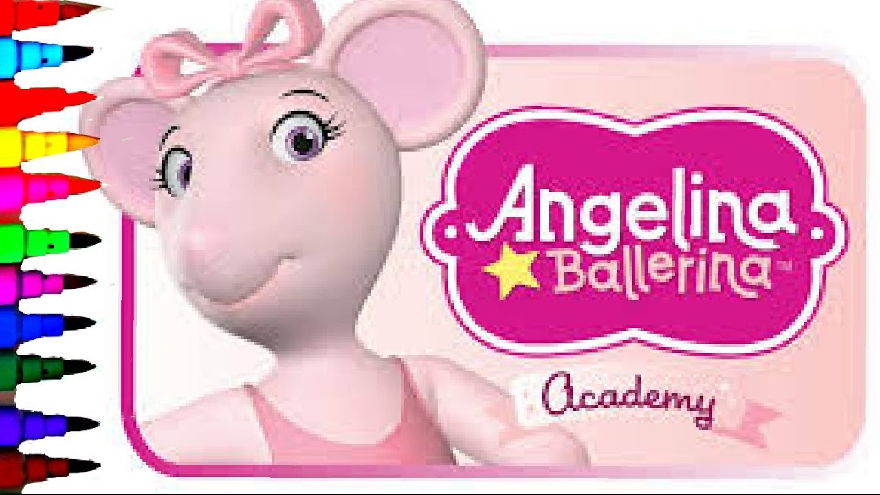ANGELINA BALLERINA Coloring Book Pages Kids Fun Art Disney Brilliant Color Show