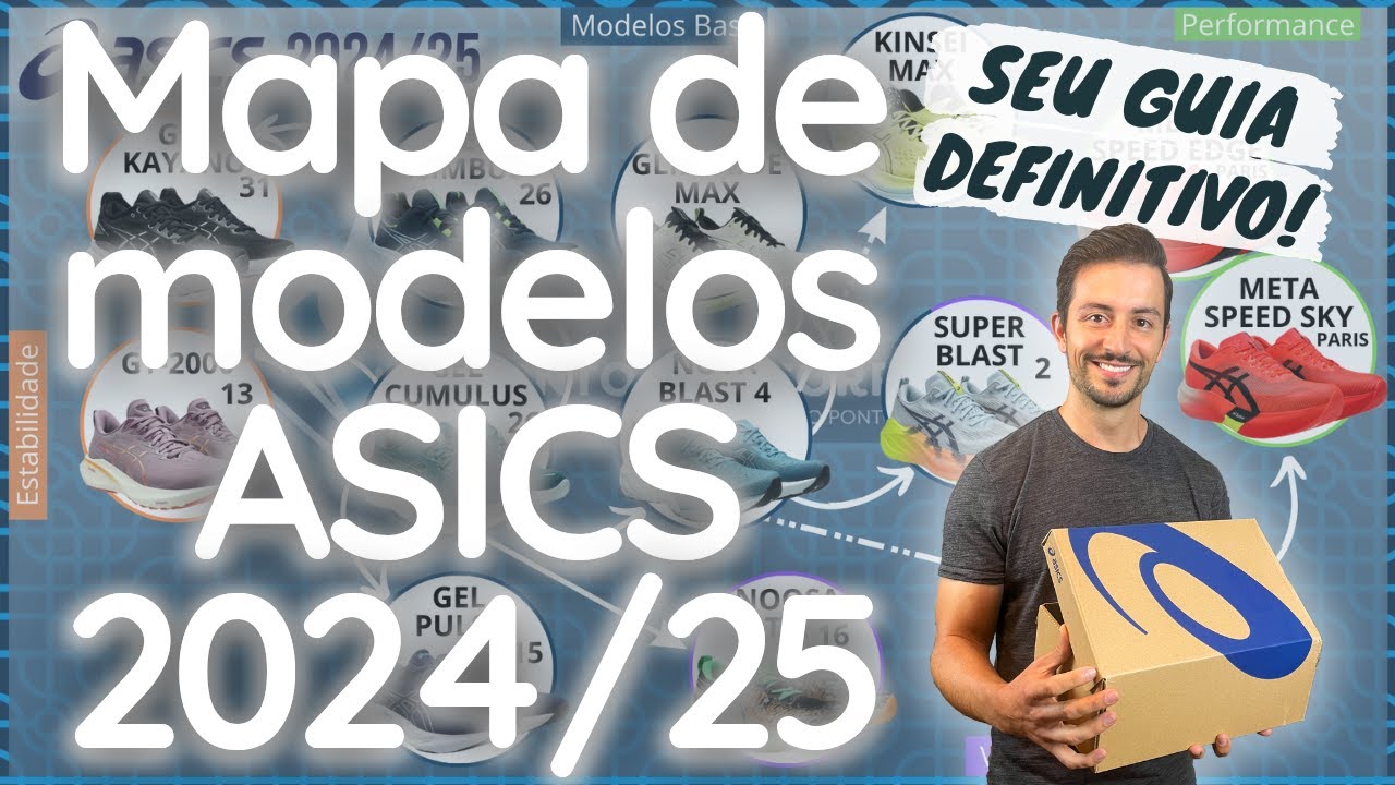 Linha de modelos de tênis ASICS 2024/2025 - Conheça cada um deles!👟