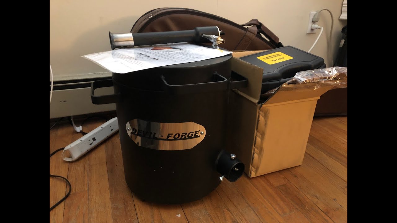 Unboxing new Devil-Forge FB2Mb for making gold, silver, copper ingots and more! -Moose Scrapper #273