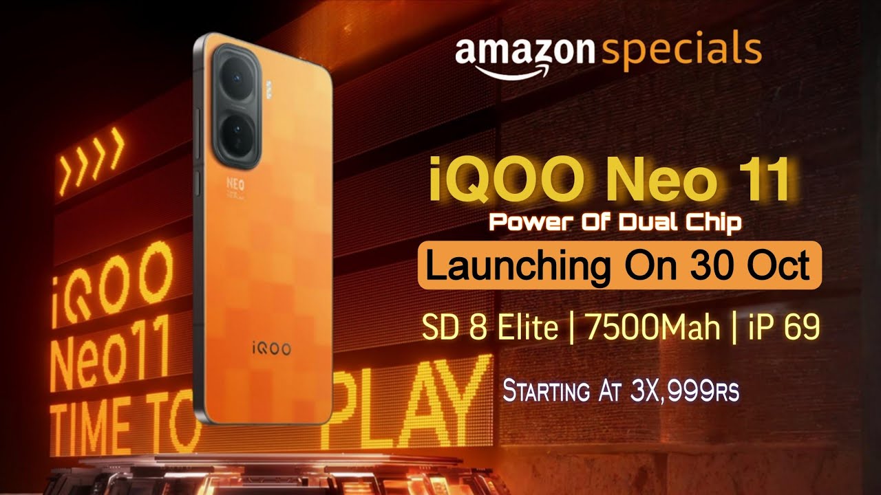 Подтверждены характеристики iQOO Neo 11 | Дата выхода и цена iQOO Neo 11 в Индии