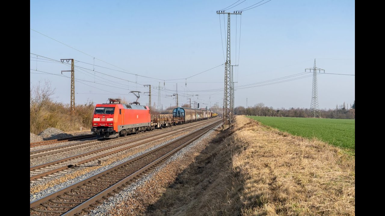 [DB Cargo] Kompilacja przejazd&oacute;w pociąg&oacute;w towarowych z niemieckimi BR152
