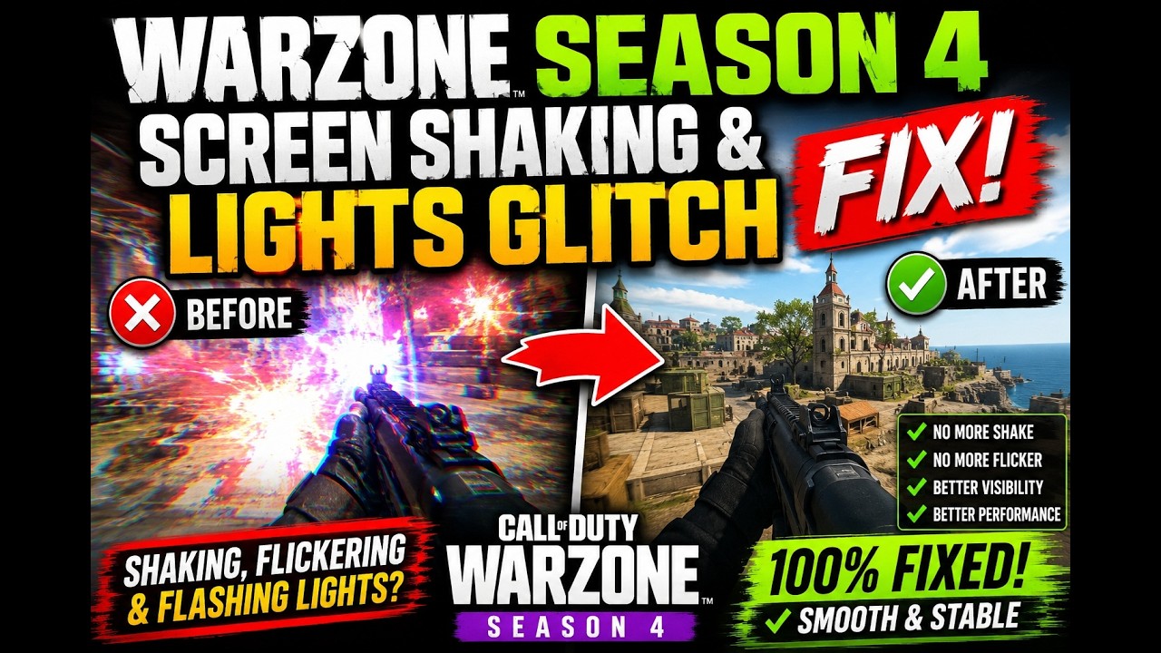 How To Fix Screen Shaking + Lighting Bug Warzone Season 4 (NEW FIX)