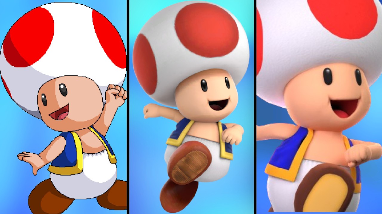Toad in different Smash Bros. Mods/Fan-Games. | Moveset
