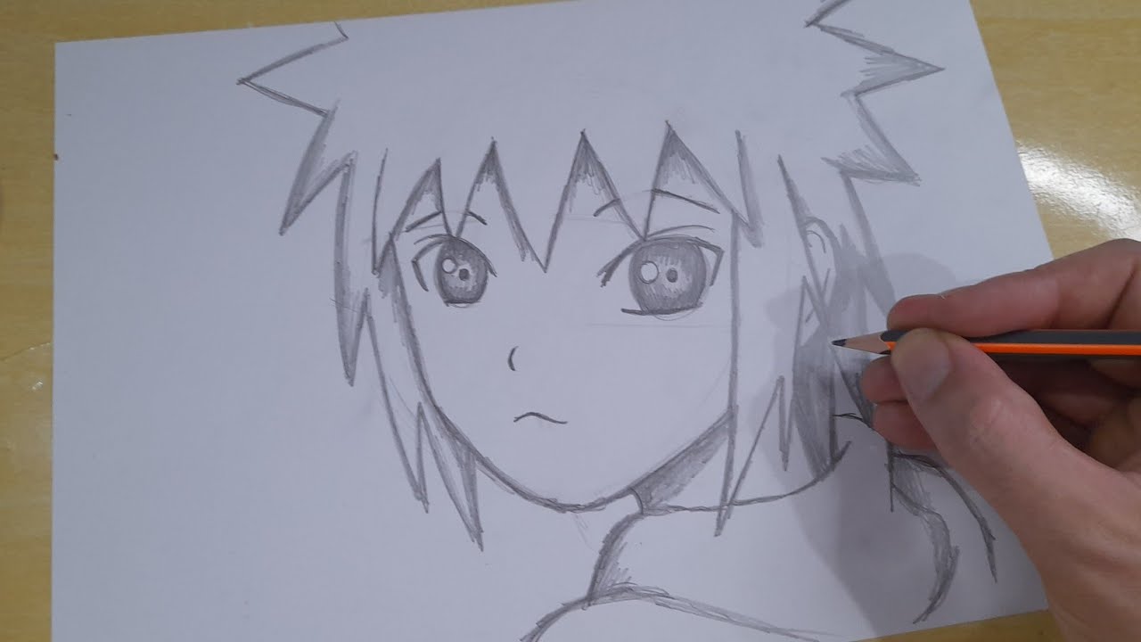 FACIL DE DESENHAR COMO DESENHAR O KID MINATO PASSO A PASSO