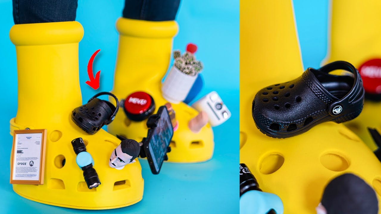 Я построил огромный Jibbitz для этих гигантских ботинок Crocs