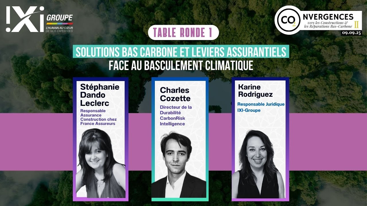 Convergences vers les Constructions et les Réparations bas carbone II - 1ère table ronde