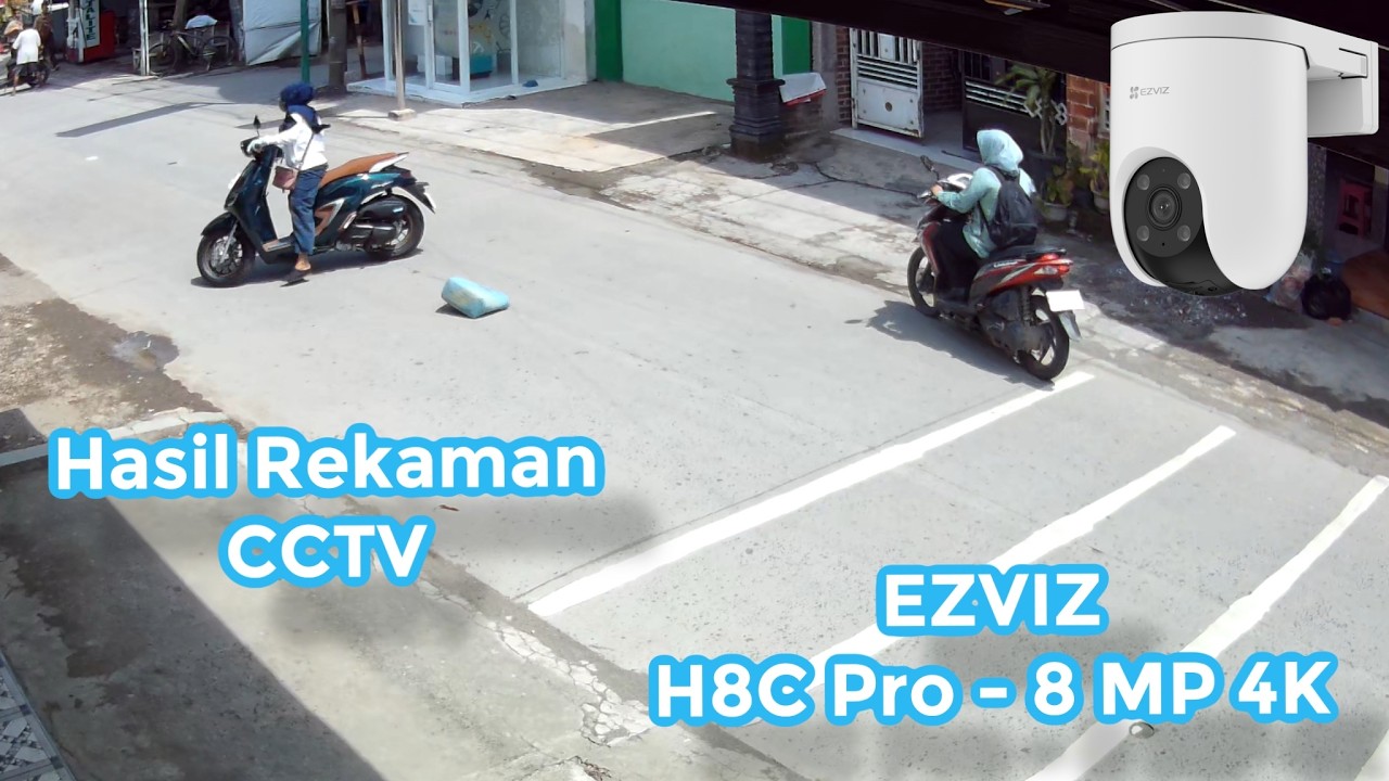 Review Outdoor CCTV 🔥 Hasil Rekaman CCTV EZVIZ H8c Pro - 8MP 4K Ultra HD T🧢P1 3