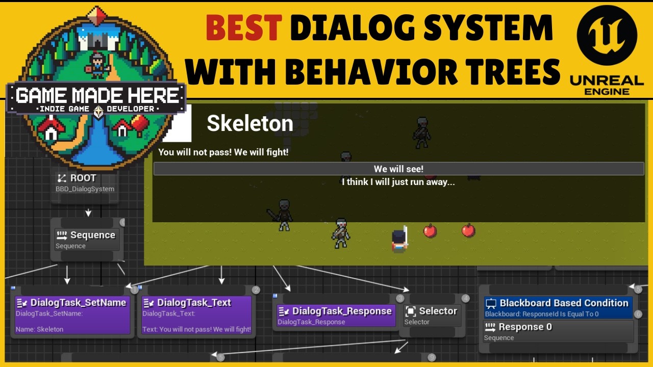 Best Dialog System with Behavior Trees | #20 | Unreal 5 Tutorial