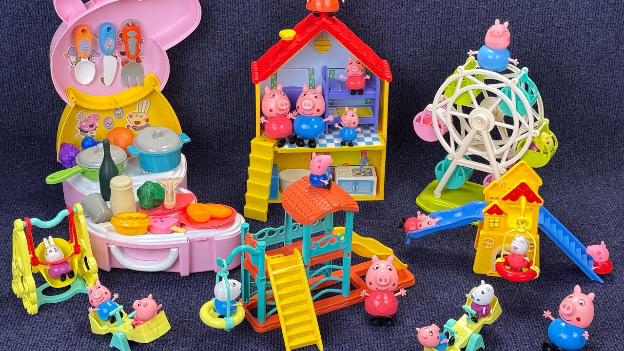 10 minutes Peppa Pig Castle Playset: Unbox & TakeApart ASMR