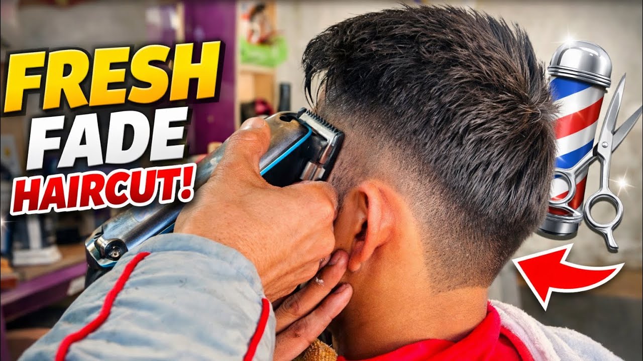 Aaj Maine Liya Sabse Best Fresh Fade! 💇‍♂️ Haircut 