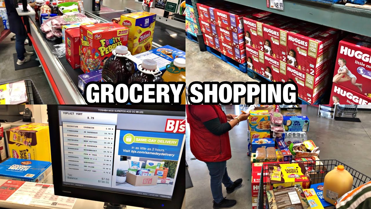GROCERY SHOPPING AT BJ’S WHOLESALE CLUB SPENT OVER $900