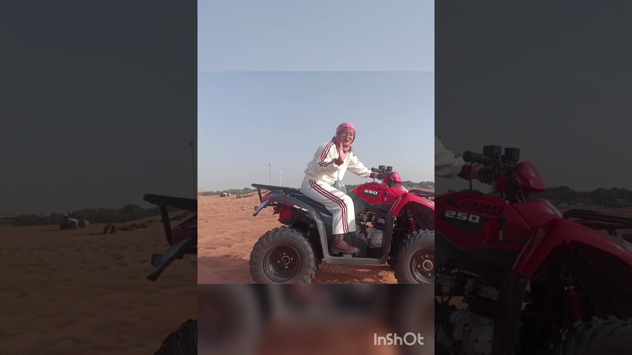 Dubai desert safari.. mast rider myself 🤘🥰#reels #fbreels#youtube #shortvideo #india 