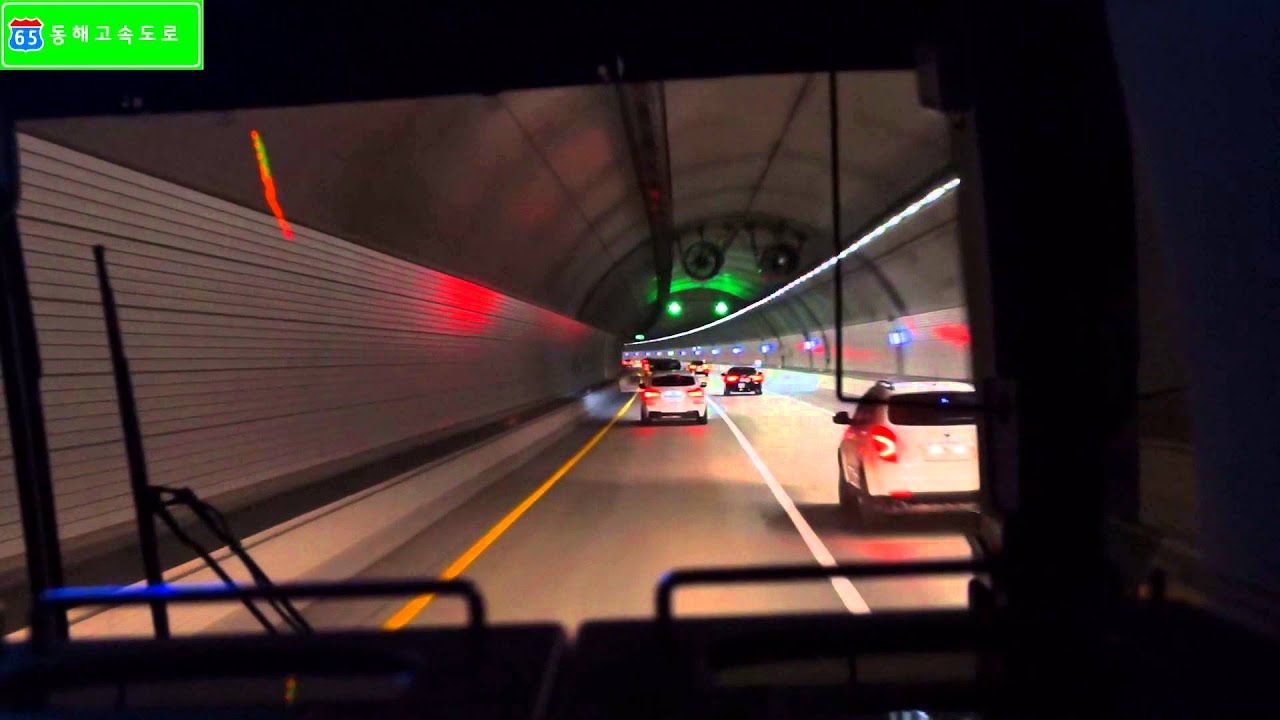 [Expressway route 65~National route 7~6]동해고속도로 동해TG~북강릉IC~소금강입구사거리 근처 주행영상 (3배속)