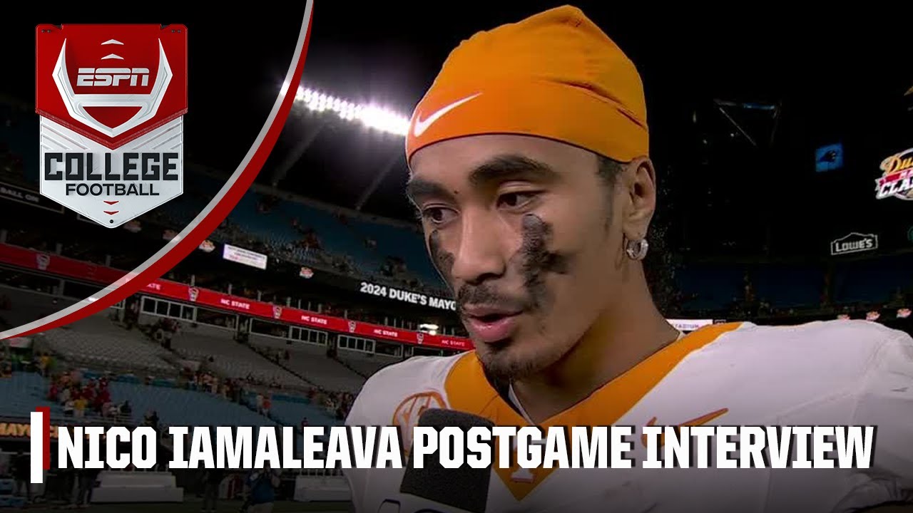 Nico Iamaleava &lsquo;took what the defense was giving me&rsquo; in Tennessee&rsquo;s win vs. NC State | ESPN CFB