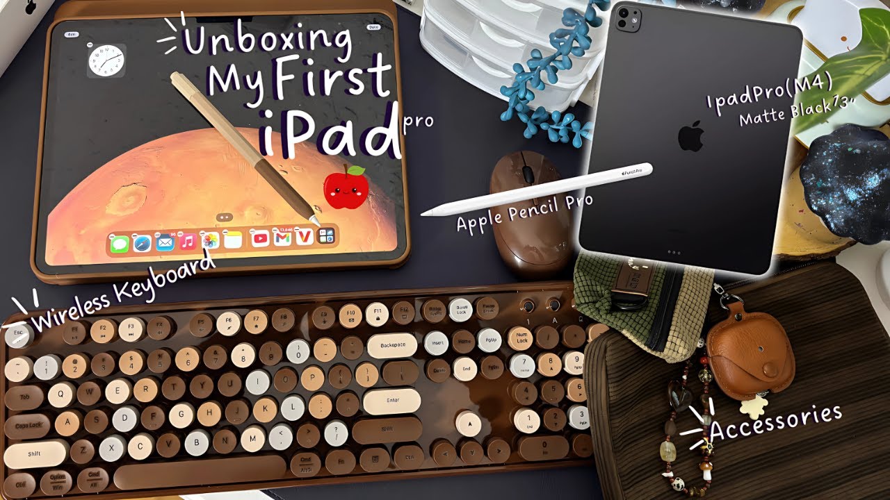 Unboxing Apple iPad Pro (M4) 13-inch + Apple Pencil Pro & Accessories (Upgrading from iPad Air 4)