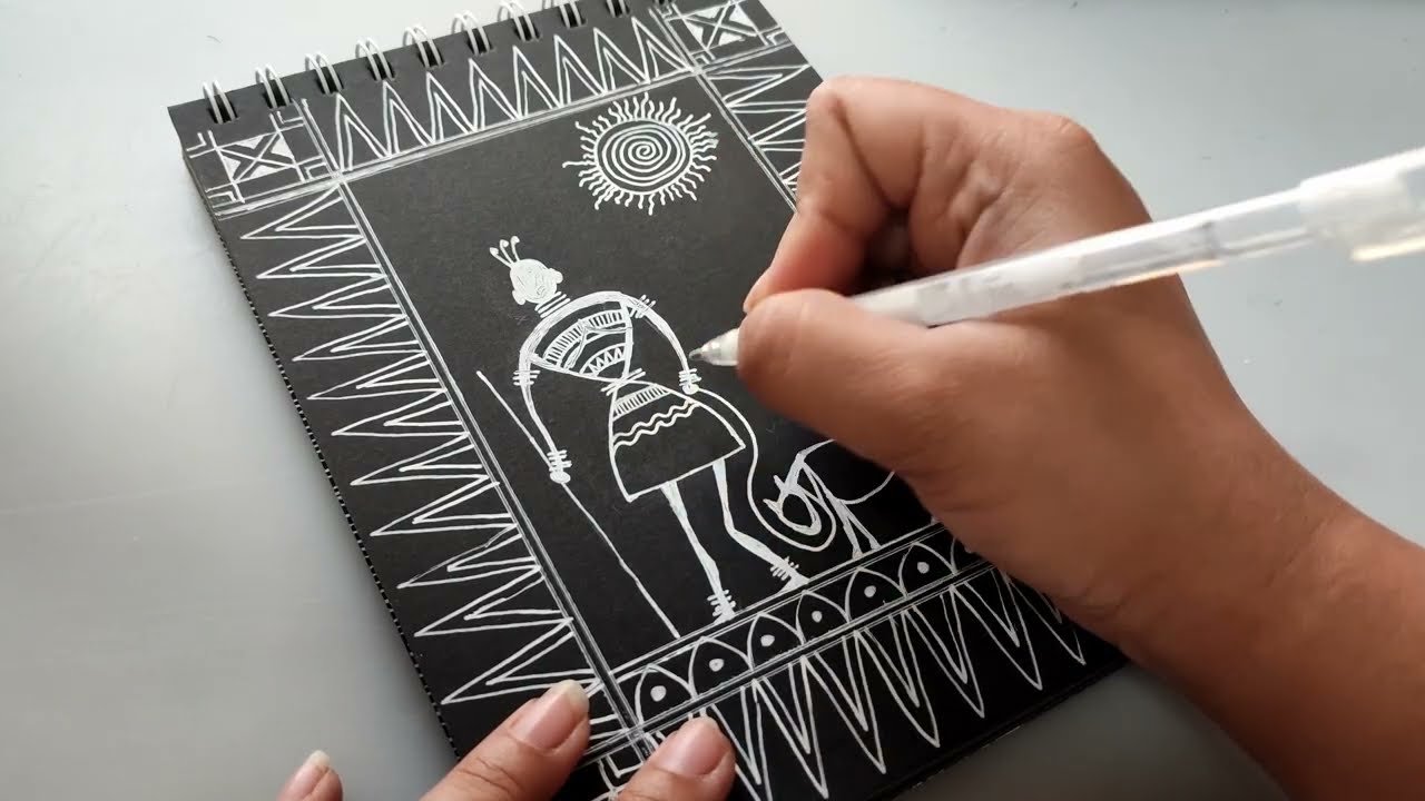 Saura Art | Indian Tribal Art | Saura painting for beginners