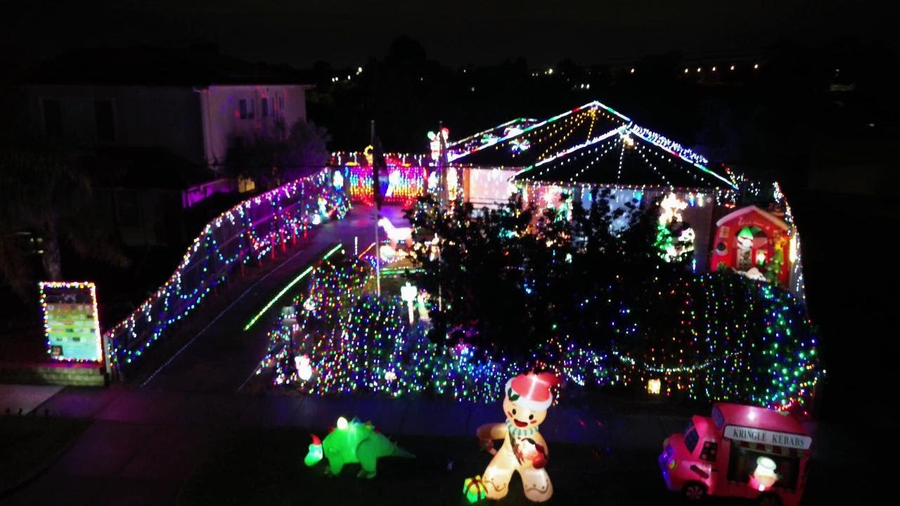 Vaxman80 Christmas Lights- Dandenong North, Victoria, Australia- December 2025- Aerial Drone Video