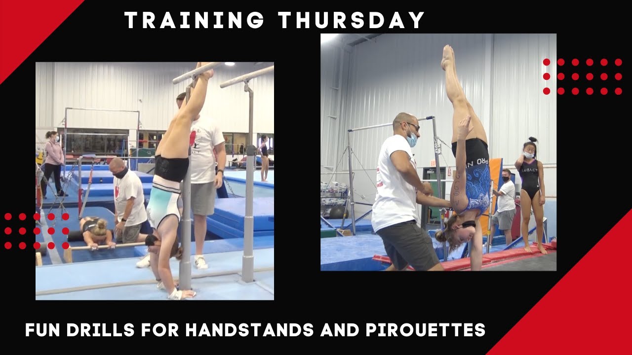 Training Thursday:  Drilling and Shaping of the Handstand and Pirouette on Bars | Gymnastics Drills