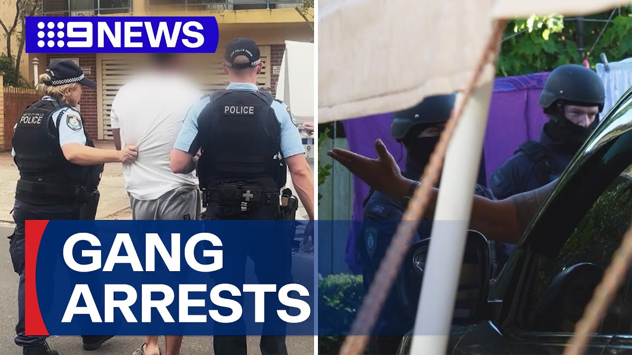 Over 350 arrested in Sydney-wide blitz on youth and street gangs | 9 News Australia