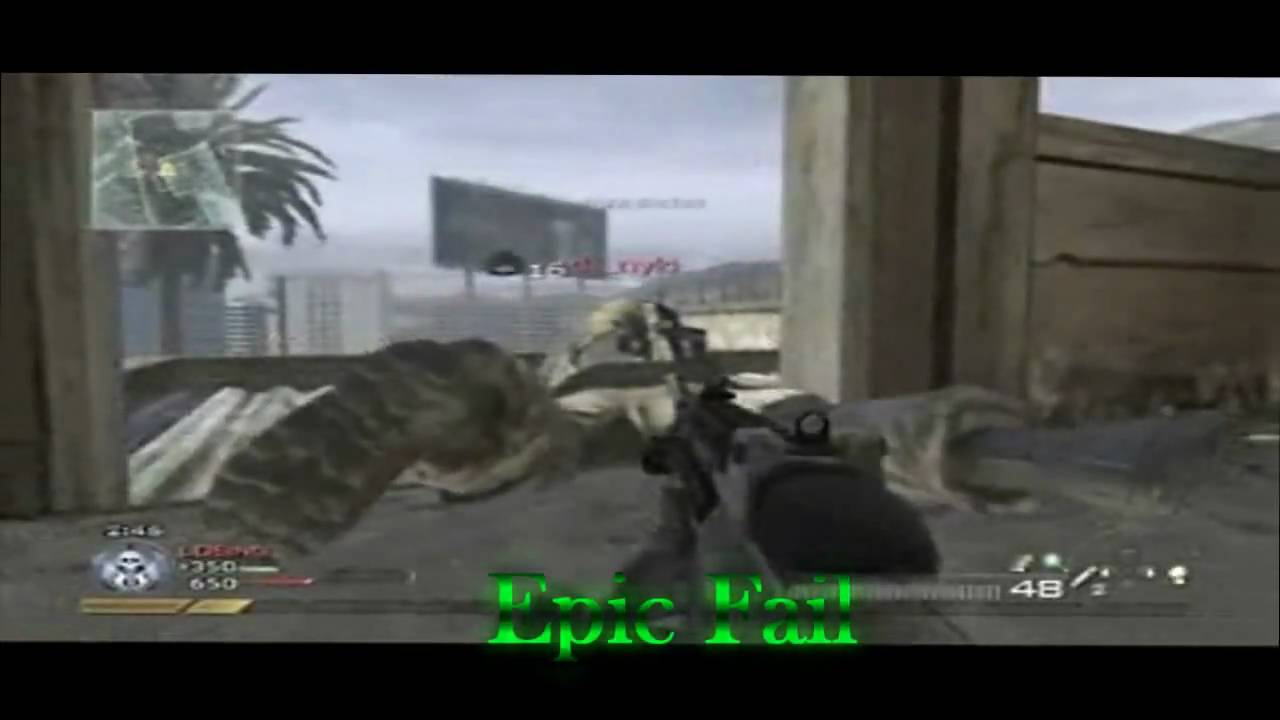 CoD MW2 Epic Fail Behind You Message