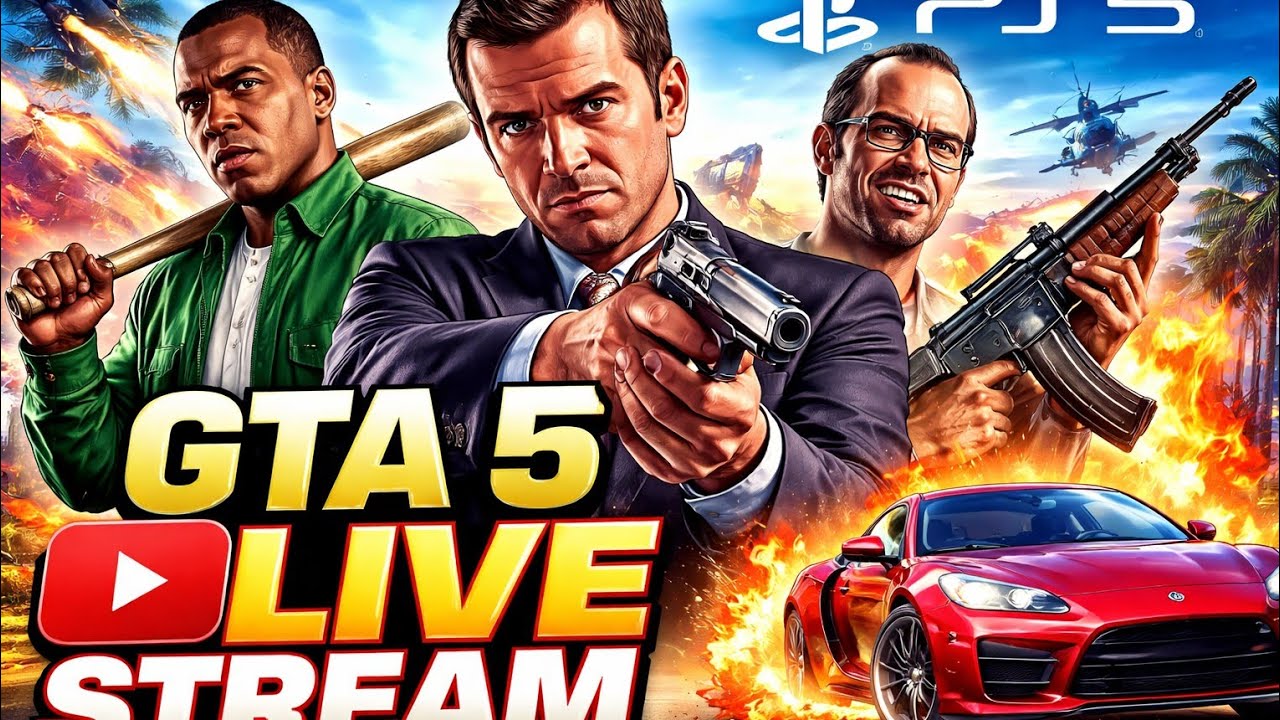 GTA 5 Ps5 game Live Stream no mic