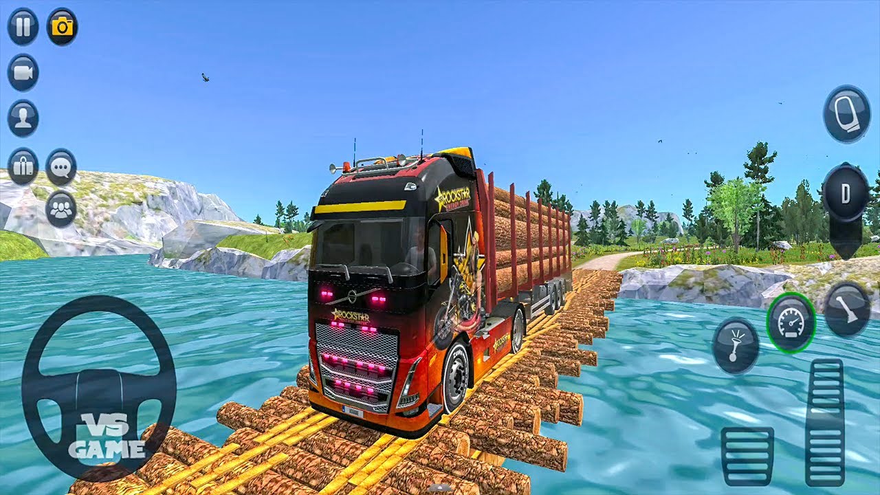 Heavy Logs Transport With Volvo FH Truck - Truck Simulator Ultimate Gameplay