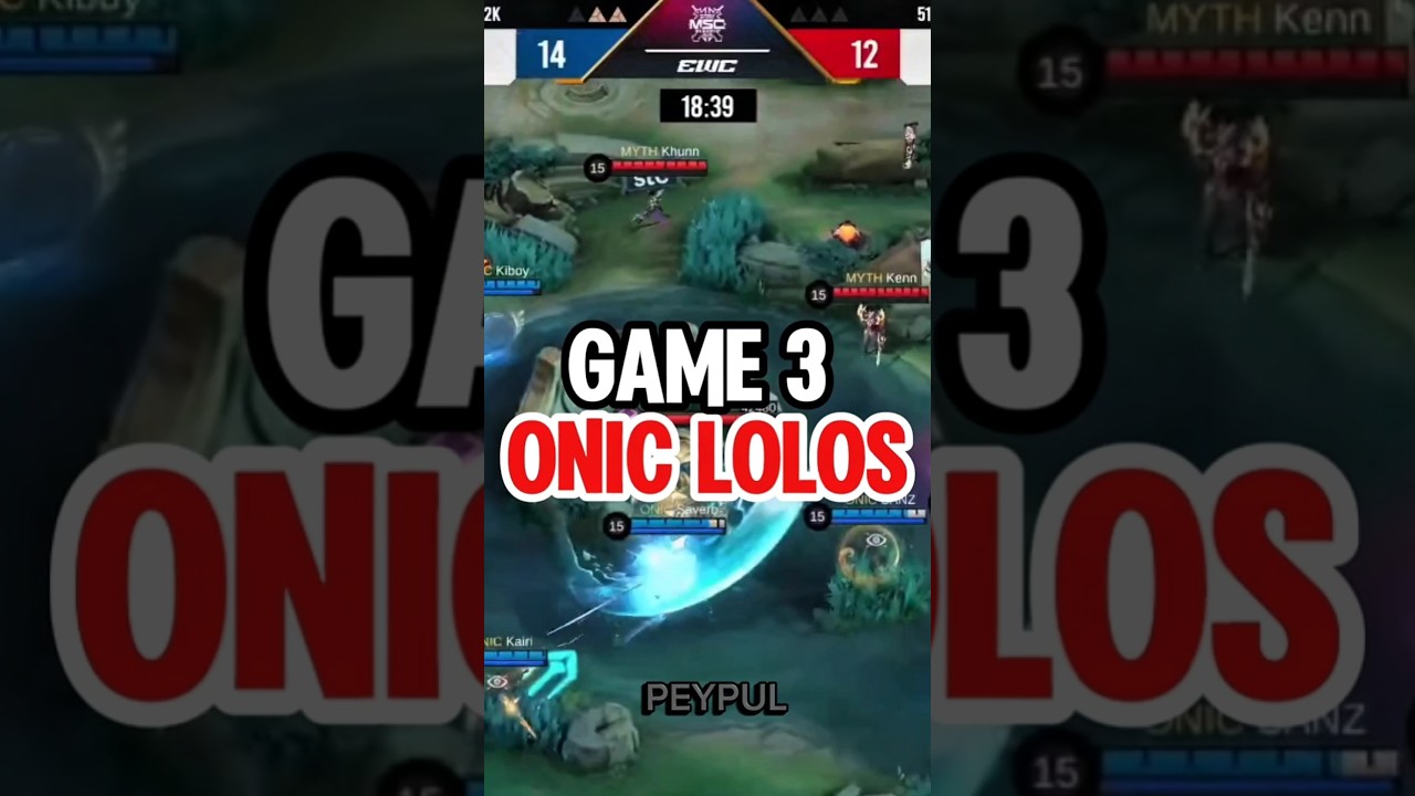 ONIC LOLOS SEMIFINAL EWC 2025 