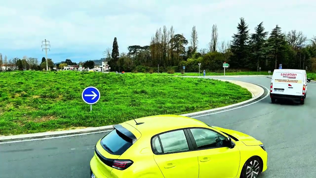 Dreamy Countryside Drive | Agen to Villeneuve-sur-Lot | Relaxing French National Road