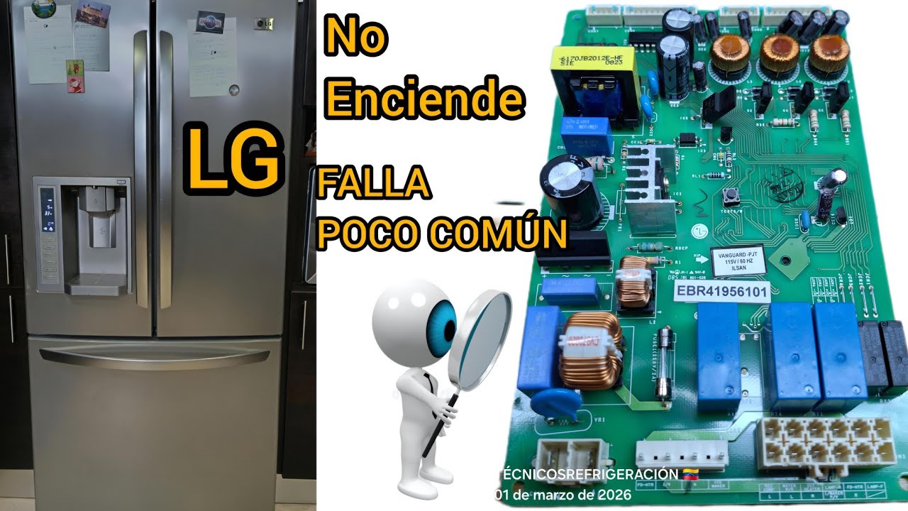 LG NO ENCIENDE MODELO GM-L239STXL PCB EBR41956101 