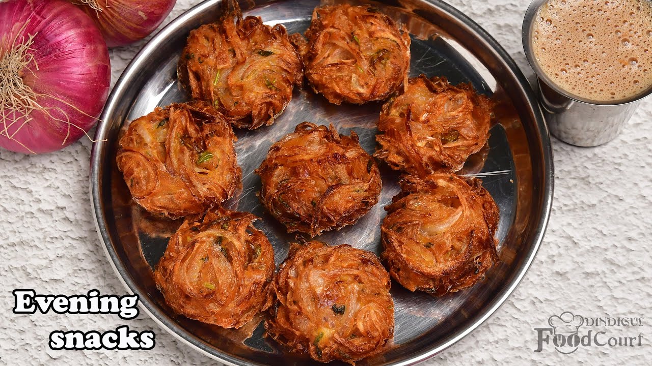 Instant Evening Snacks Recipe/ Onion Vada/ Ulli Vada/ Teatime Snacks