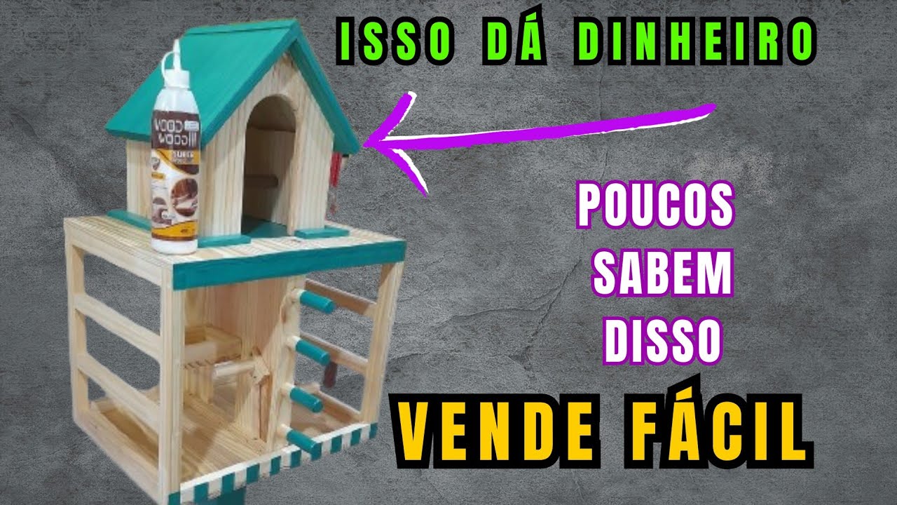 Nunca Mais Faço Casinha passarinho Calopsitas Usando APENAS MADEIRA de PALETES de Outra MANEIRA