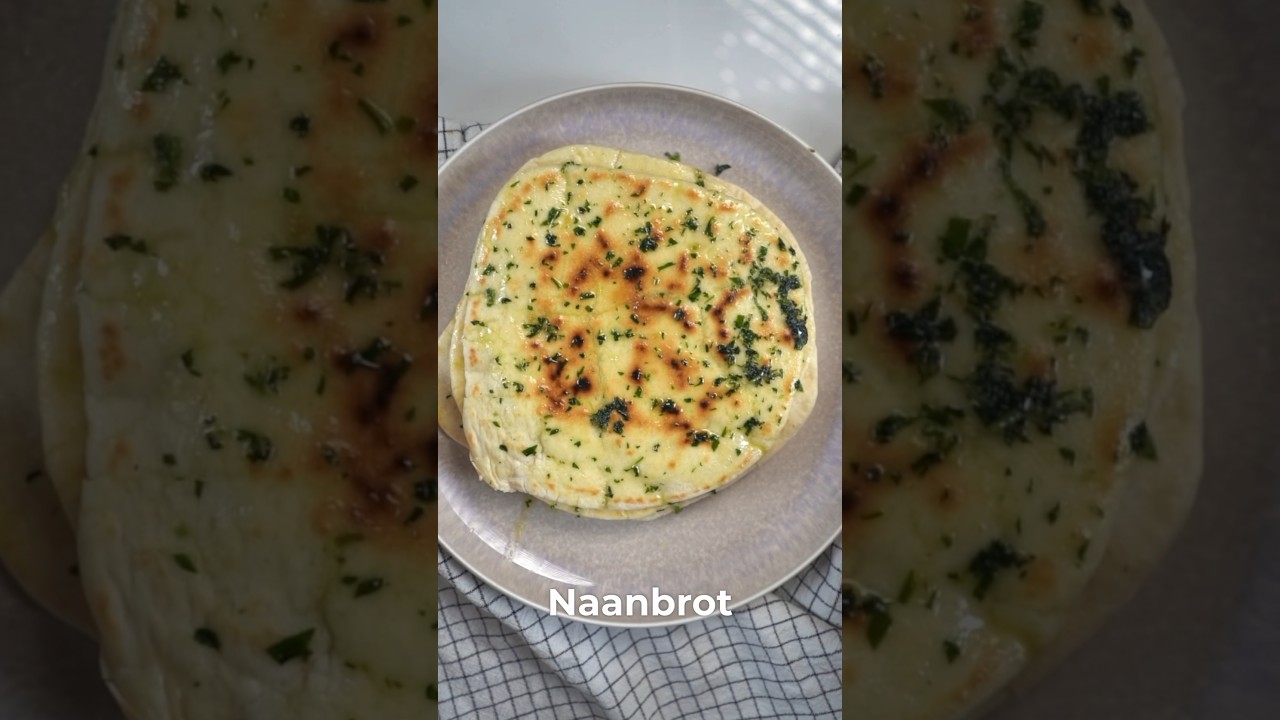 Knoblauch NAAN Brot - Einfach selber backen 😍🥘🫓🥯