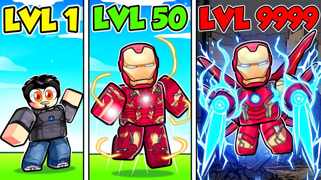 Max Upgrading IRON MAN in Roblox!