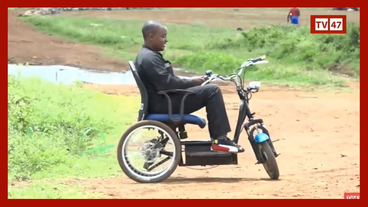 Kenyan youth invents  an electric wheelchair