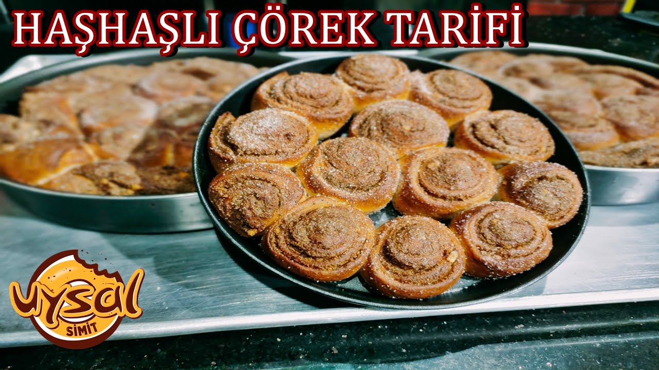 HAŞHAŞLI CEVİZLİ ÇÖREK TARİFİ 💯💯ORJİNAL TARİFLER (çörek tarifleri) (kurabiye) (simit tarifleri)
